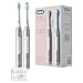 Produktbild Oral-B Pulsonic Slim Luxe 4900 Elektrische Schallzahnbürste/Electric Toothbrush, Doppelpack 2 Aufsteckbürsten, 3 Putzmodi für Zahnpflege und gesundes Zahnfleisch, Designed by Braun, platinum/rosegold