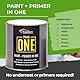 THE ONE All-in-One Farbe & Grundierung – Anthrazit Satin, 1 L | Multi-Oberflächen 1-Schicht-Formel | Innen & außen | Wasserbasiert, langlebig & VOC-arm