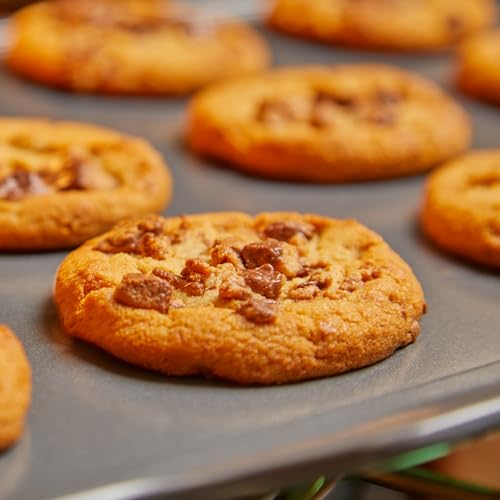 All-Clad Pro-Release Nonstick Bakeware Cookie Sheet Pan 17x11.75 Inch Oven Safe 450F Half Sheet, Cookie Sheet, Muffin Pan, Cooling & Baking Rack, Round Cake Pan, Loaf Pan, Baking Pan Grey - Image 2