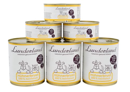 Lunderland Reinfleisch-Dose Hühnerbrust 6 x 800g