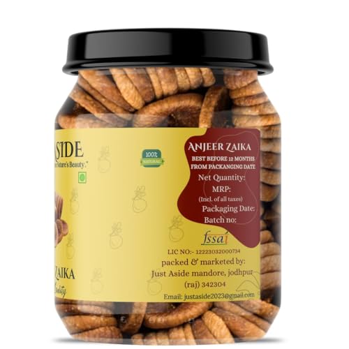 Image of JUST ASIDE Afghani Anjeer 500g | Natural Dried Figs | Soft, Sweet & Juicy | Rich in Fiber, Iron & Calcium | Healthy Dry Fruit Snack | Boosts Immunity & Energy