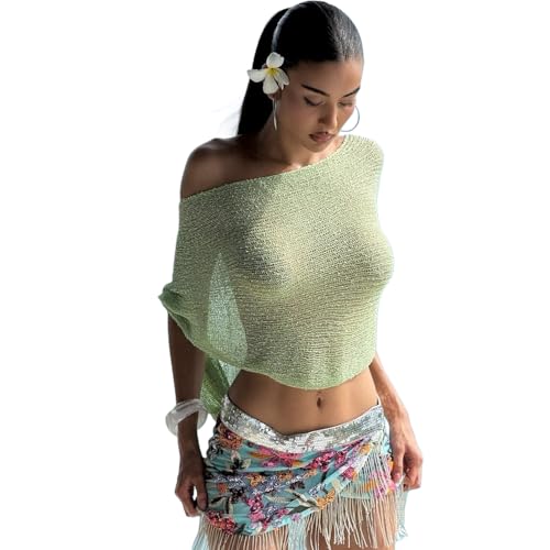 Châle de plage en tricot pour habiller un maillot de bain