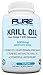 Krill Oil 1000mg with Astaxanthin 120 Caps PURE-K Top Rated #1 Fish Oil Omega 3 6 9 - EPA DHA - 100% Purified & Mercury free - Mega Dose Phospholipids - Non GMO - Gluten FREE - Pure Krill Oil