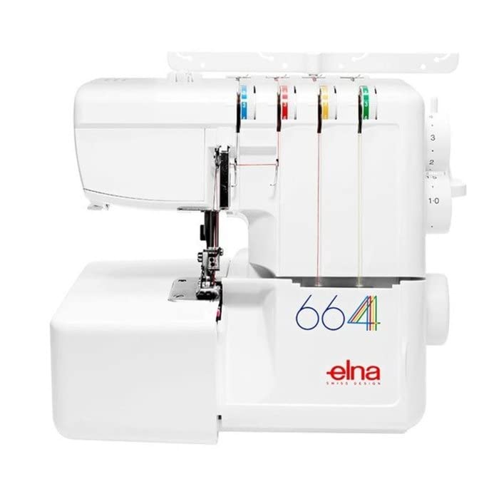 Elna 664 Máquina de coser overlock con dobladillo enrollable incorporado