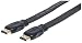 Produktbild Manhattan 354066 Flaches High Speed HDMI-Kabel mit Ethernet-Kanal (HEC - ARC - 3D - 4K - HDMI) Stecker auf HDMI-Stecker geschirmt 3m schwarz