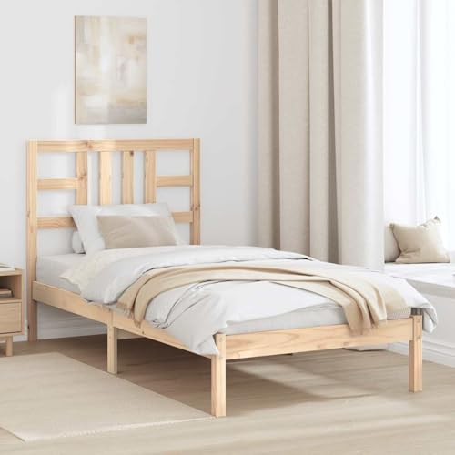 Gecheer Massivholzbett Holzbett Komfortbett Bettrahmen Doppelbett/Einzelbett Seniorenbett Jugendbett Landhausbett Gästebett Betten Bett für...