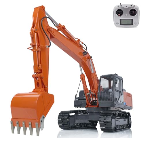 wheelfun 1/12 RC Hydraulic Metal Excavator for Dim H2 Zx210 Remote Control Digger for Adult Hobby