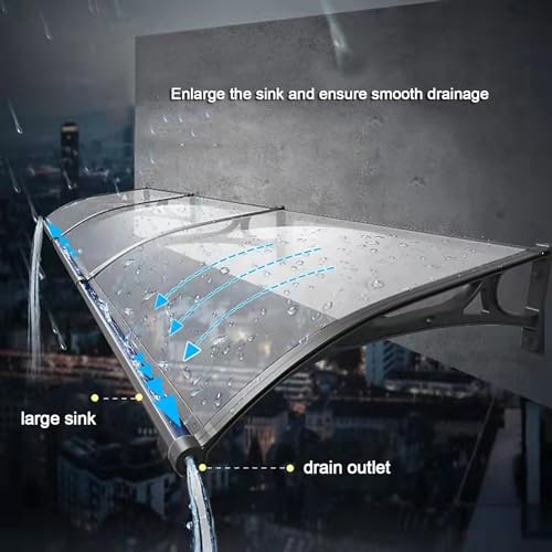 Toldo de aluminio con techo de policarbonato resistente a tormentas 3