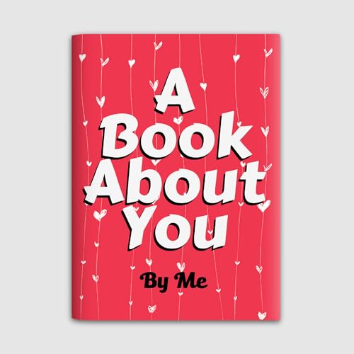 Image of Book About You Romantic Gift for Girlfriend Boyfriend, Love Message Fill in Book for Couples, Birthday Anniversary Valentine Gift for Her Him