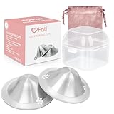 The Original Silver Nursing Cups, Nipple Covers for Breastfeeding, Nipple Shields for Nursing Newborn, Breastfeeding Essentials Silver Nipple Guards
