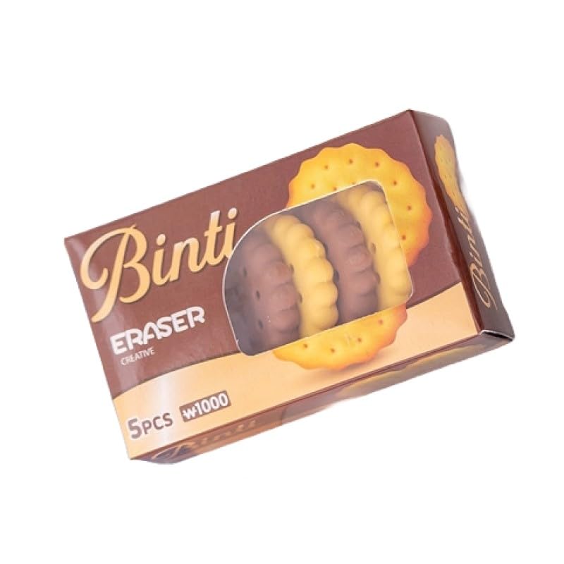 Amazon | かわいい クッキー型 消しゴム 5枚 箱入り ビスケット お菓子