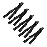 Yardwe 5 Piezas Correas multifuncionales Correa de Sujetadores Hebilla de cincha Conveniente Nylon Negro