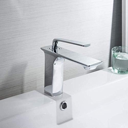 Mitigeur robinet de lavabo robinets d'évier mélangeur laiton chrome - 3