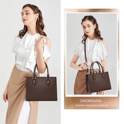 Image of CHICAROUSAL Crossbody Purses and Handbags for Women PU Leather Tote Top Handle Satchel Shoulder Bags