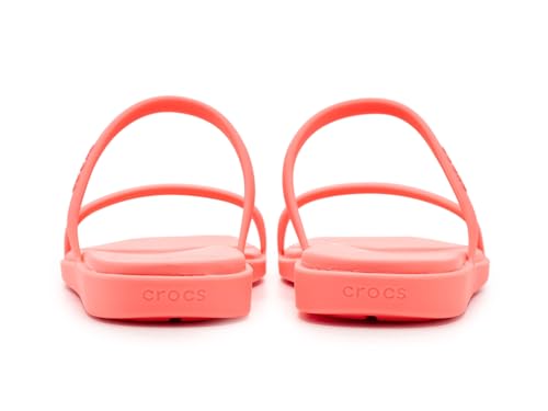 Crocs Femme Miami Two Strap Sandal Plate, Guava, 39 EU