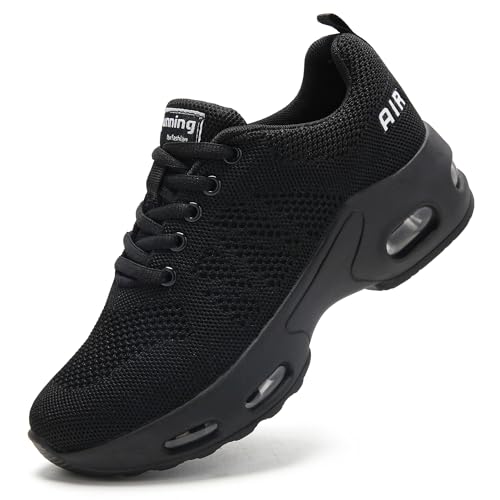 Myztra Baskets de Course Femme Mode à Coussin d'air Chaussures Respirantes Confortables et Antidérapantes Sneakers Fitness Casual Chaussures de Marche Tout...