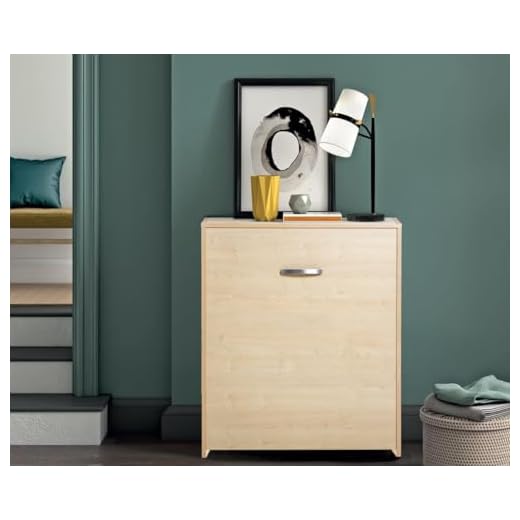 DOLCI SOGNI Mobile Letto A Scomparsa Singolo 80x190 Legno Acero, 100% Made in Italy, Letto a Scomparsa con Mobile Dotato di Rete a Doghe in Legno e Materasso, Letto Pieghevole Estraibile