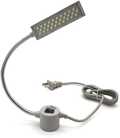 LED Sewing Machine Light, itPlus Super Handy Lamp Night Light with Updated 30 Led Beads for Home,Garage,Drill Presses, Music Stands, Metal Lathes,Sewing Machine-Strong Magnetic Mounting (Grey)