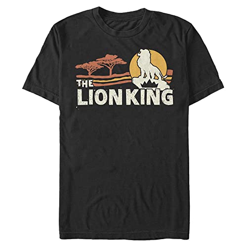 T-shirt Disney Scène de Savane noir pour vos sorties ciné et vos moments de détente en 4XL