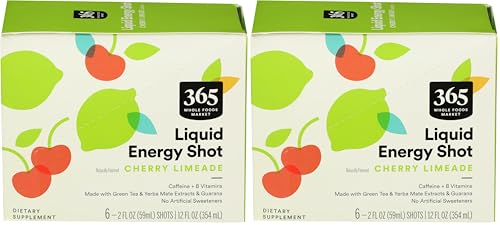 Image of 365 by Whole Foods Market Energy Shot, Cherry Limeade, 2 Fl Oz (Pack of 2)