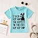 GLIGLITTR Toddler Boy Easter Shirt I Said A Hip Hop The Hippity Happy Easter Bunny Tshirt Kids Rabbit Outfit Short Sleeve Top(Sky Blue,7-8X)