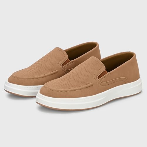 Image of Centrino Driver Loafers for Man | Casual Shoes for Men Stylish | Slip-On Lightweight Moccasins | Cushioned Insole | Comfortable Walking Loafer Shoes for Men | Hand-Stitched | Mens Shoes (9571)