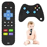 👶ZUFRIEDENSTELLENDE WISSENSCHAFT: Das Beißspielzeug mit TV-Fernbedienung hat 17 Tasten und sieht aus wie eine echte TV-Fernbedienung. Es hält das Baby von der echten Fernbedienung fern. Baby-Fernbedienungsspielzeug befriedigt die Neugier Ihres Babys und lässt es auf Entdeckungsreise gehen.