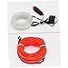 Gatuida 3pcs El Wire Rope Light Red Cold Light Strip for Cars Stable Illumination Energy Efficient Led Decoration for Interior Lighting and Ambient Atmosphere