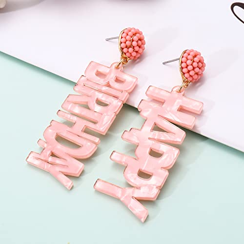 Birthday Earrings Beaded Earrings For Women Girls Glitter Happy Birthday Letter Drop Dangle Earrings Birthday Party Jewelry Gifts #TOP5