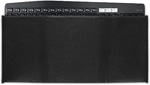 Jesra Keyboard Cover with Zip for Dell KB216 Wired Multimedia USB Keyboard-Black