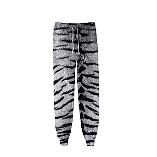 Pantalon streetwear tigre imprimé 3D survêtement graphique de caractère