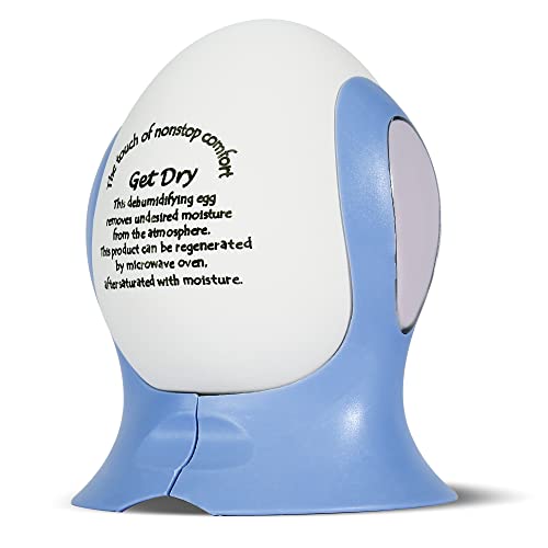 Portable Reusable Dehumidifier Egg Damp Trap Air Moisture Absorbing Silica Crystals Reduce Mould Mildew Odours