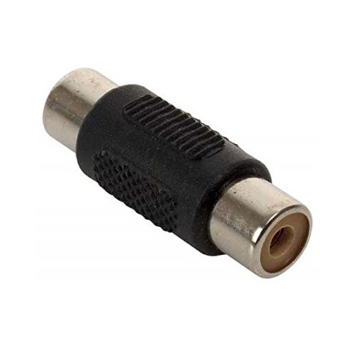 RCA AV Cable Coupler Male to Male 2 RCA Female Cables Composite Video Adapter Jack Double in-Line Splice 10 Pack Signal Cable Joint Extender