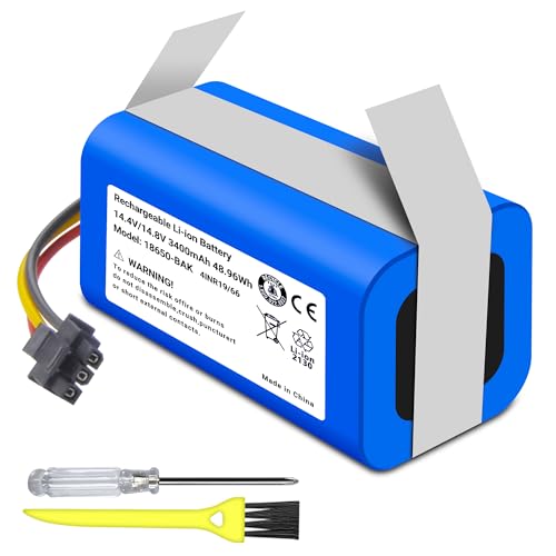 TZRONG Vacuum Replacement Battery for Qihoo 360 S5 S7 S7Pro S7 Pro T90 X9 Vacuum Spare, for LIFERO RX9 Robot Vacuum Cleaner with Tools
