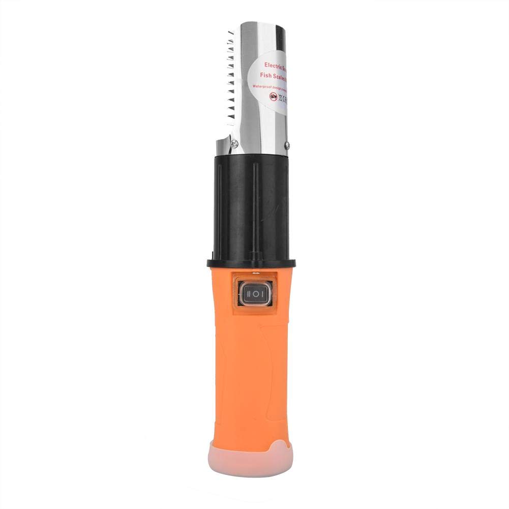 Raspadores de Pescado Eléctricos Inalámbricos Raspador de Escamas de Pescado Extractor de Escamas de Pescado Fácil Herramienta de Limpieza descalcificador de Piel de Pescado(Enchufe de la UE)