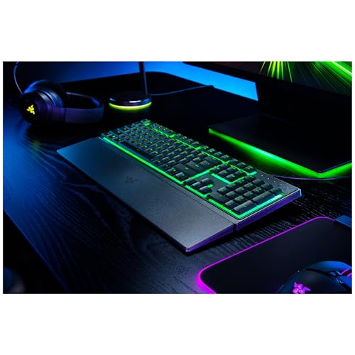Miniatura 2 de Razer Ornata V3 X Teclado Plano De Membrana Con Chroma Rgb Interruptores De Membrana Silenciosos, Reposamuñecas Ergonómicas, Recubrimiento Anti-Uv , Disposición Qwertz De Negro