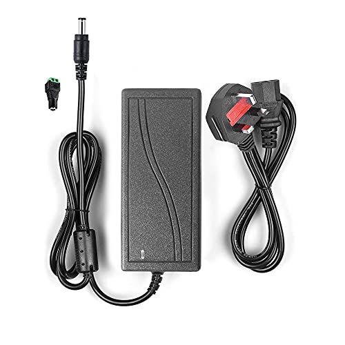 Arotelicht LED Transformer 12V 5A 60W Power Supply AC/DC for LED Strip Power Adapter Supply Driver with IEC Connector Power Cord for 5050 2835 SMD LED Strips Light Strip, Kettle Form