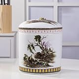 Réservoir À Riz En Céramique De 5 Kg, Seau À Riz, Récipient Pour Le Stockage Des Grai...