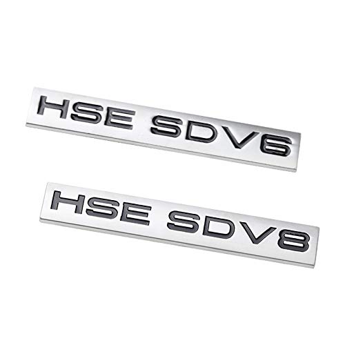 per Land Rover Ranger Rover Sport HSE di Lusso SDV6 SDV8, Autoadesivo della Decalcomania del Metallo 3D Autoadesivo Logo Distintivo parafanghi Baule Laterale