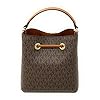 Michael Kors Suri Small Bucket Shoulder Bag (Brown PVC)