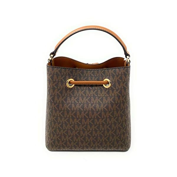 Michael Kors Suri Small Bucket Shoulder Bag (Brown PVC)