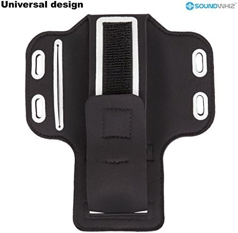 iPhone Armband for 6/7/8 & Galaxy 6/7/8 Sweatproof Sports & Running Armband. Key Holder, Reflective Safety Strip, Bonus Extender. Not for Larger iPhone Plus or Galaxy + Models