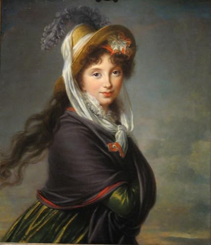 Cuadro de lienzo para paredes vacías retrato princesa Irina Vorontsova 60x90cm