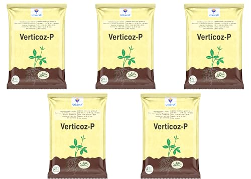 Image of Utkarsh Verticillium Lecanii 1.15% W.P. 1 x 10 ^ 8 CFU /gm min. for Plants, Crops and Home Gardening - Verticoz-P (5 Kg; Pack of 5 of 1 Kg)
