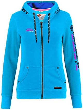 M.Conte sweater met capuchon voor dames, zwart en roze, zwart en zwart., XL