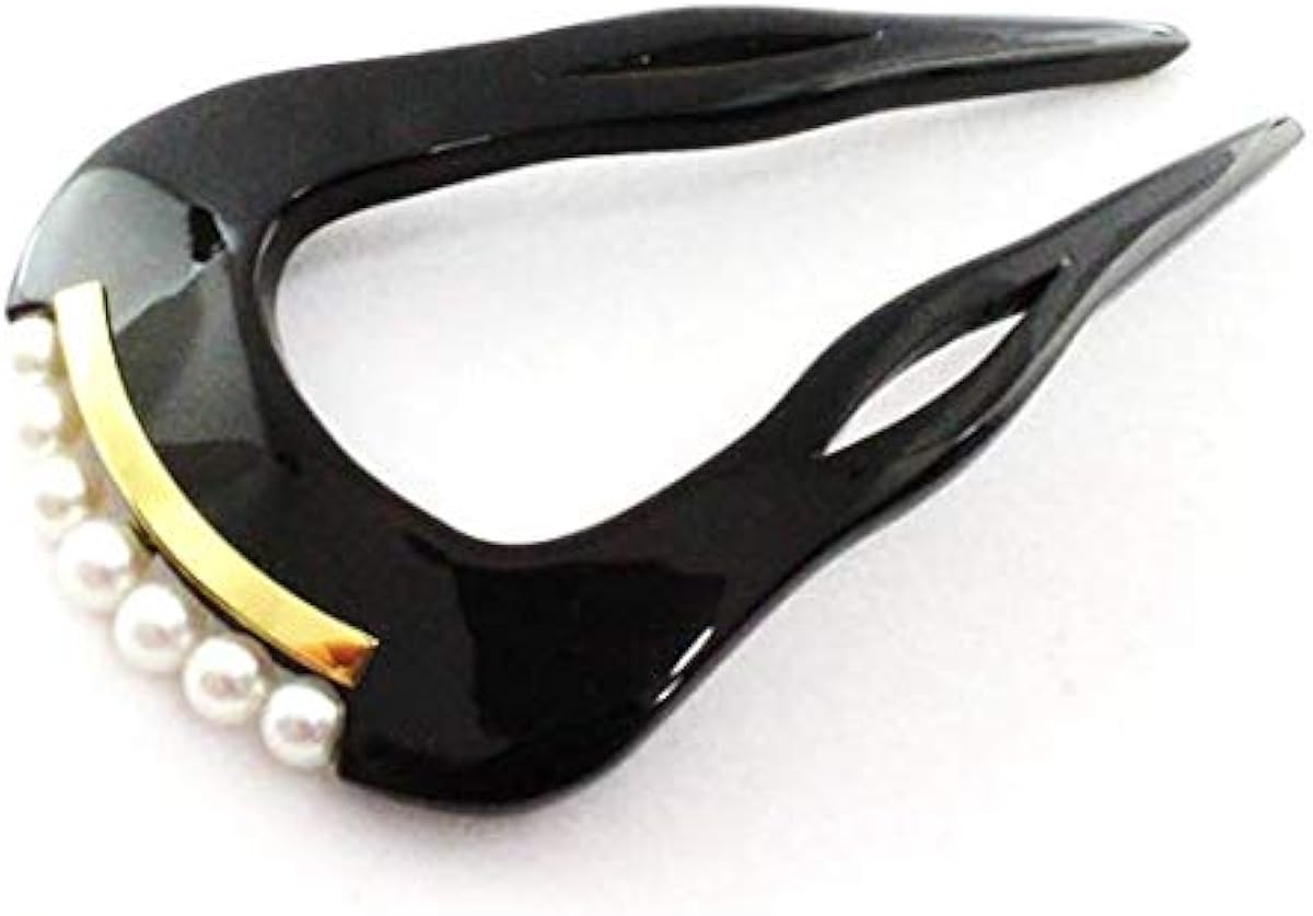 お得な 本べっ甲 かんざし 丸型 18金プレート あこや本真珠付 ヘア アクセサリー フォーマルな髪型 まとめ髪 ヘアアレンジ アコヤパール 本鼈甲 髪飾り 即納品 Littleshopp Com