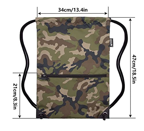 Image of HOLYLUCK Drawstring Backpack Bag Sport Gym Sackpack