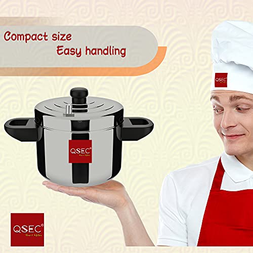 Image of QSEC Idli Cooker (24 Idli) Stainless Steel Steamer With 6 Tier Stand | Induction and Gas Stove Compatible