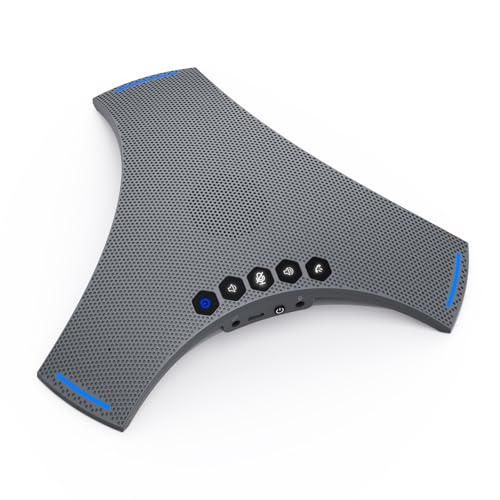 RayBit Conference Speaker and Microphone - Bluetooth Speakerphone with Daisy Chain, AI Noise Cancellation, Voice Enhancement, Support Wireless Dongle, USB Connection, Compatible with All Meeting Rooms
