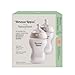 Tommee Tippee Silicone Coated Glass Baby Bottles for Feeding, 9 0z, Anti-Colic, 0+ Months, Slow Flow Breast-Like Nipple, Shatter-Proof Glass, BPA Free, Pack of 2